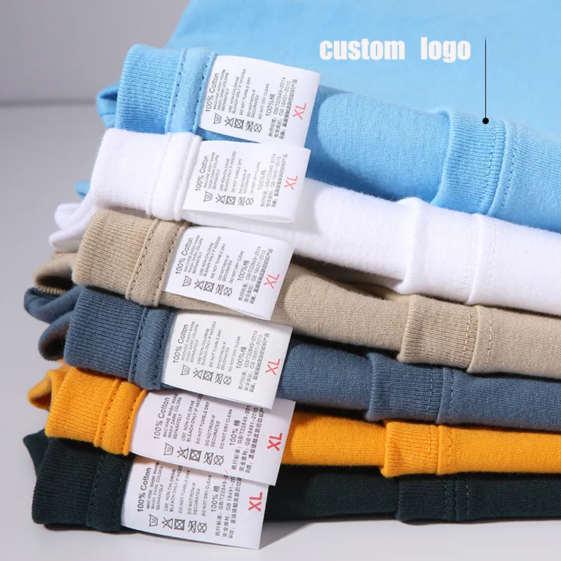 Wholesale 100% Cotton High Quality Custom Men's T-Shirt Printing Your Brand T Shirt Women Oversize White tshirt