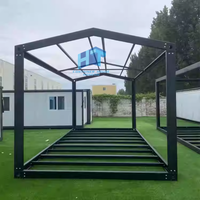 Maison modulaire en acier de luxe à faible coût de 20 pieds et 40 pieds, conception préfabriquée détachable, bâtiment de bureau, cuisine, chambre à coucher
