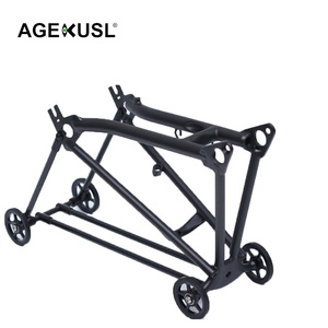 Porte-bagages arrière pour vélo AGEKUSL, porte-bagages facile à installer, en carbone, compatible avec Brrompton 3Sixty Crius Trifold pliable - Product Image 5
