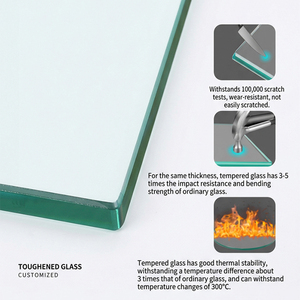 Verre feuilleté de sécurité 8 mm avec <span class=keywords><strong>film</strong></span> PVB 1,52 mm trempé pour porte de douche et application sur sol en verre - Product Image 5