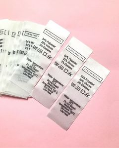 Étiquettes tissées personnalisées pour vêtements avec des quantités minimales de commande faibles ; étiquettes de mode ; étiquettes de taille pour vêtements ; étiquettes personnalisées pour vêtements - Product Image 2