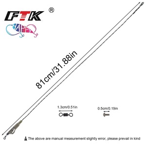 Vente en gros FTK 4pcs 81cm Accessoires de pêche à la <span class=keywords><strong>carpe</strong></span> Terminal de pêche à la <span class=keywords><strong>carpe</strong></span> <span class=keywords><strong>Clip</strong></span> de <span class=keywords><strong>plomb</strong></span> en plastique Accessoires de pêche à la <span class=keywords><strong>carpe</strong></span> - Product Image 2