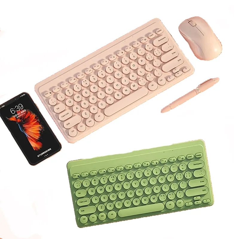 Mini sem fio para computador, mouse e teclado sem fio para jogos, conjunto de 2.4g para laptop, macbook, xiaomi, computador, pc gamer, teclado