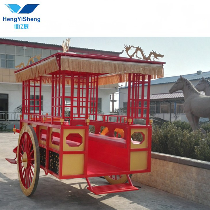 馬車中国メーカー最も古いスタイル木製馬車/古代馬車博物館/二輪