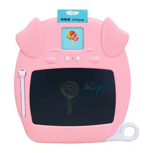 8'' LCD Writing Tablet Kids Early Educational Toy Audible Flash Cards 2 in 1 Electronic Learning Machine with Drawing Function