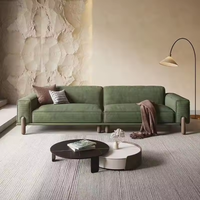 Canapé de salon modulaire carré simple et moderne en tissu anti-rayures de luxe italien, avec blocs en éponge en rangées droites