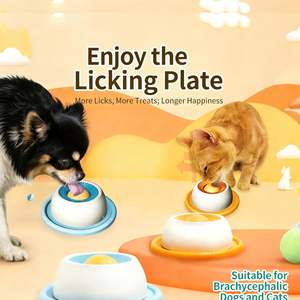 Plato de Alimentación Lenta para Mascotas, Dispositivo para Lamer Yogur y Snacks Húmedos, Alimentador Lento para Consumo de Energía y Limpieza Bucal, Apto para Gatos y Perros - Product Image 4