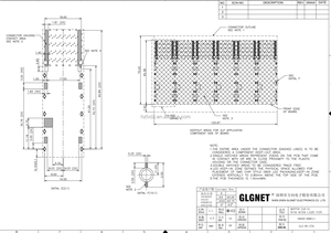 Connecteur SFP GLGNET à port unique 1x1, type RJ45 à pression, avec ressorts de cage SFP 0,2 mm 15U sans dissipateur thermique - Product Image 2