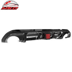 Protector de Parachoques Trasero para Infiniti Q50 2014-2017, Negro Brillante, Luz de Freno LED, Difusor de PP, Accesorios para Automóviles - Product Image 6