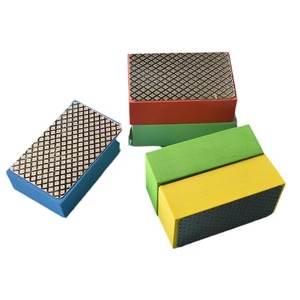 ฟองน้ำขัดเงาแบบตาข่ายเพชรทรงสี่เหลี่ยมผืนผ้า สำหรับขัดขอบ ซ่อมแซม และขัดด้วยมือ - Product Image 1