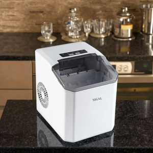 Machine à glaçons domestique Siegert, écoénergétique de classe 1, commande par bouton-poussoir, boîtier en plastique, capacité de 1,3 L, pour hôtels - Product Image 1