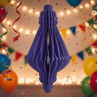 3D Wabenpapier Umweltfreundliche Magnetische Wiederverwendbare Ramadan Eid Mubarak Hängende Dekorationen für Feiertagsfeierlichkeiten Fensterdekoration