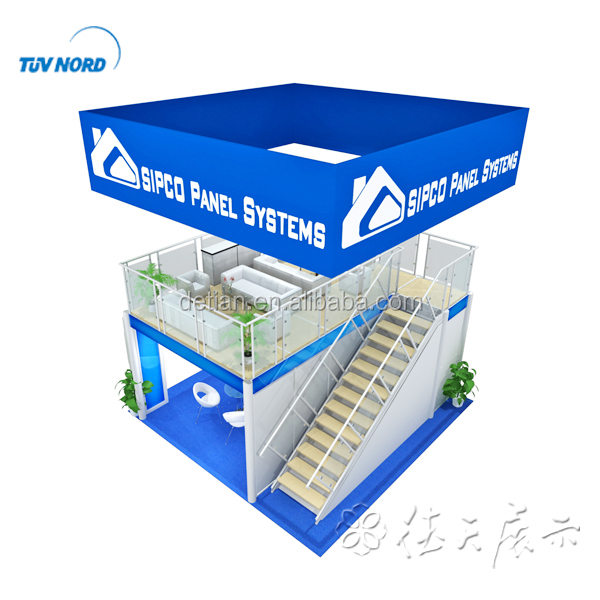 Detian Offre 20ft double pont stand d'exposition de stand constructeur