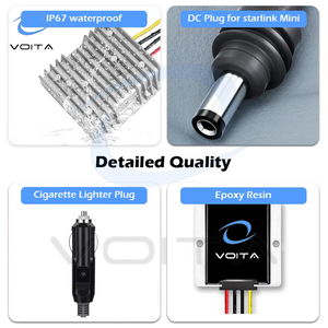 Convertisseur <span class=keywords><strong>DC</strong></span> 12V vers 57V pour Starlink Mini Gen 3 V4 3A, alimentation haute efficacité IP67 étanche pour camping-car, marine, extérieur - Product Image 3