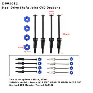 Portador de brazos de suspensión Hub Diff Cover CVD para Arrma 1/18 GRANITE <span class=keywords><strong>MEGA</strong></span> 380 cepillado 4X4 <span class=keywords><strong>Monster</strong></span> <span class=keywords><strong>Truck</strong></span> ARA2102 piezas de repuesto mejoradas - Product Image 6