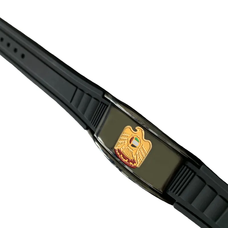 Acessórios para pulseira de silicone, mais novo design de bandeira de país uae, acessórios para presente do dia nacional