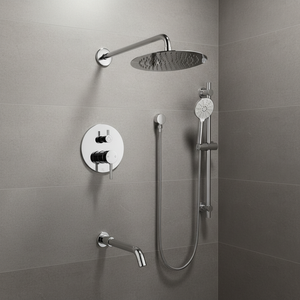Système <span class=keywords><strong>de</strong></span> mitigeur <span class=keywords><strong>de</strong></span> <span class=keywords><strong>douche</strong></span> à effet pluie en laiton à montage mural moderne cUPC - Product Image 5