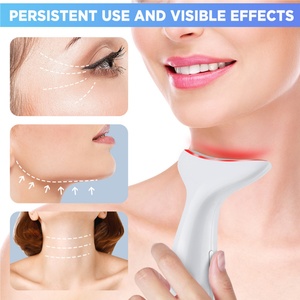 เครื่องนวดคอไมโครเคอร์เรนท์ระดับมืออาชีพ เครื่องนวดหน้าและลำคอแบบสั่นสะเทือน ช่วยยกกระชับ ลดเลือนริ้วรอย อุปกรณ์เสริมความงามสำหรับใช้ที่บ้าน - Product Image 4