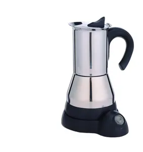 ODM工厂定制无钢咖啡壶电动浓缩咖啡摩卡咖啡机