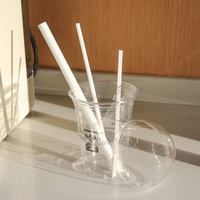 Gobelets jetables transparents en PET de qualité alimentaire pour boissons froides avec couvercles et pailles, sans BPA, imprimés sur mesure pour bubble tea et smoothies