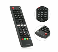 Control Remoto de Repuesto con Código Fijo, de Plástico, Batería Recargable, Distancia de Control de 10 m, para TV L AKB75095308 SMART LED 3D HDTV