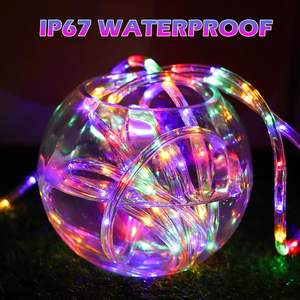 Led Rope Light Solarstrom im Freien Fee beleuchtet wetterfestes Seil Weihnachts fest Holiday Tube String Light - Product Image 4