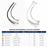 Rangkaian Kabel Listrik Multi-Wire Kustom dengan Selubung Kepang, Konektor Adaptor Multi-Sirkuit untuk Komputer dan Sepeda Motor