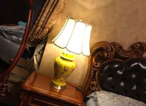 Cooper-Lámpara decorativa <span class=keywords><strong>de</strong></span> cerámica amarilla, <span class=keywords><strong>luz</strong></span> <span class=keywords><strong>aldi</strong></span> <span class=keywords><strong>de</strong></span> lujo para decoración del hogar - Product Image 6