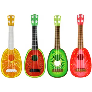 Фруктовая версия Детская гитара укулеле симулятор игры Музыкальные инструменты раннее образование просветление игрушки оптом