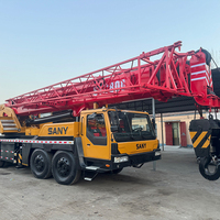 En stock, bon état, grue tout-terrain d'occasion STC800 80t avec moteur Weichai, flèche de 45M, roulement et boîte de vitesses pour travaux de construction