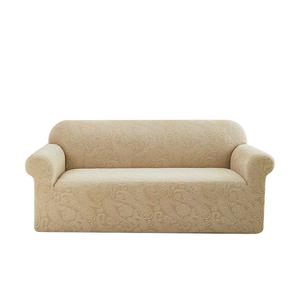 Funda de Sofá de Terciopelo con Patrón Geométrico Jacquard 3D de la Serie <span class=keywords><strong>Gulo</strong></span>, Funda de Sofá Aterciopelada de Cobertura Total - Product Image 5