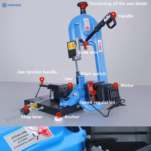 HORFENZ <strong>Mini</strong> Portable Metal <strong>Cutting</strong> <strong>Band</strong> <strong>Saw</strong> 1KW Motor 13x0.65mm Blade 85mm Work Length Home/Industrial Use Easy To Operate - Product Image 3