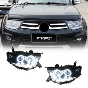 ชุดไฟหน้ารถยนต์แบบดัดแปลง LED DRL สำหรับมิตซูบิชิ <span class=keywords><strong>ปา</strong></span><span class=keywords><strong>เจ</strong></span>โร <span class=keywords><strong>สปอร์ต</strong></span> ปี 2009-2013 - Product Image 1