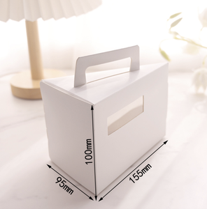 Weißbuch Dreieck Kuchen Keksdose Gebäck Dessert Geburtstags feier Geschenk Süßigkeiten Verpackung Mousse Packbox - Product Image 3