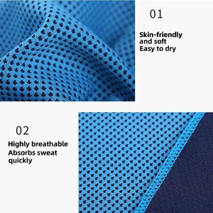 Serviette de sport rafraîchissante en silicone, douce et respirante, pour yoga, course, fitness et sports de plage, personnalisable avec logo, vente en gros - Product Image 6