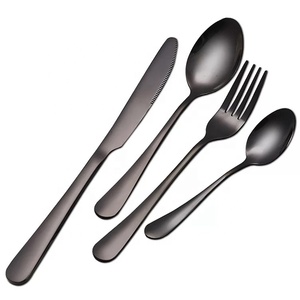 Juego de cubiertos de oro para bodas, Cucharas, tenedores, <span class=keywords><strong>cuchillos</strong></span>, juego de cubiertos de oro de acero inoxidable, cubiertos de oro - Product Image 4