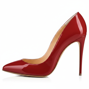 Scarpe da Donna con <span class=keywords><strong>Tacco</strong></span> a Spillo e Punta Affusolata in Vernice, Classiche Scarpe con <span class=keywords><strong>Tacco</strong></span> Alto, Multicolore, Vendita all'Ingrosso OEM Personalizzabile - Product Image 2