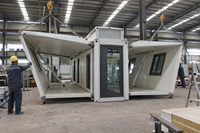 Maison conteneur préfabriquée modulaire non finie de 30 pieds, personnalisable, pour espace de vie DIY