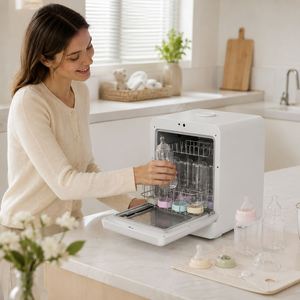 Lave-vaisselle de comptoir portable, mini lave-vaisselle compact, nettoyage intelligent pour la maison, la cuisine, l'appartement - Product Image 4