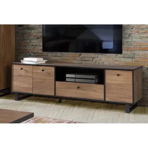 DECOHOME Modern TV Stand with Drawers and Shelves Tv Rack Cabinet Living Room Furniture Luxury Modern Tv Panel for Bedroom