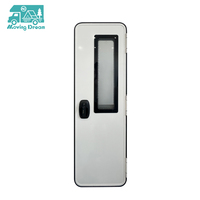 Porte de camping-car en alliage d'aluminium 600*1750mm avec fenêtre à double vitrage, moustiquaire et occultant pour caravane et remorque