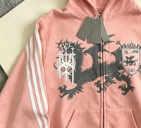 Sweat à capuche unisexe style street punk américain, décontracté et sportif, avec fermeture éclair, imprimé dessin animé, tendance et confortable pour l'hiver