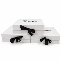 Custom Logo Magnetic Foldable Gift Box with Ribbon for Corporate Gifts and Branded Packaging