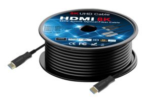 สายเคเบิลออปติคอลแบบแอคทีฟ 8K DP 1.4 ความเร็ว 32.4Gbps 8K 60Hz <span class=keywords><strong>AOC</strong></span> สำหรับห้องควบคุมวิดีโอวอลล์ ความยาวสั่งทำได้ 10ม.-100ม. - Product Image 6
