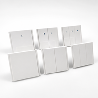 Interruptor de Pared con Marco Resistente a Impactos, Estilo Europeo, para Oficina, Comercial, Tareas de Circuito Interior