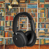 Casque de jeu sans fil Bluetooth à vente directe d'usine, casque supra-auriculaire portable Bluetooth V5.4, écouteurs à basses profondes
