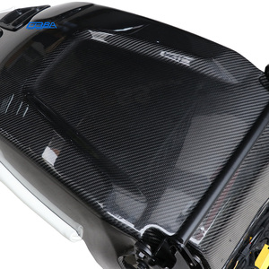 เบาะนั่งทรงบักเก็ตสีขาวดำ น้ำหนักเบา สำหรับรถสปอร์ต พร้อมพนักพิงหลังสูง ทำจากคาร์บอนไฟเบอร์ สำหรับรถปอร์เช่ พานาเมร่า - Product Image 6