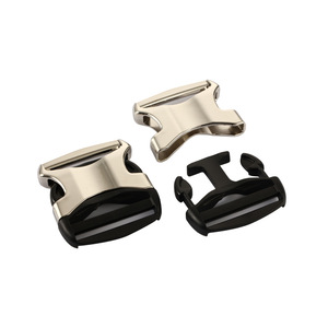 Side Release Buckle Alloy 25mm Inner Diameter Durable For Bags <b>Backpacks</b> School Bags Car Seat Belts Helmet <b>Straps</b> Motorcycle - Product Image 4