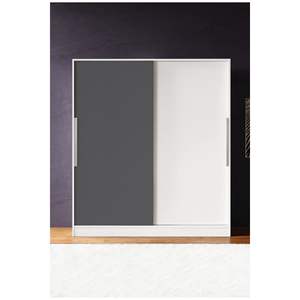 Armario Moderno Independiente con Puerta Corredera Blanca, 11 Estantes y 2 Cajones, Diseño Convertible para Habitaciones Pequeñas y Espacios Estrechos - Product Image 4