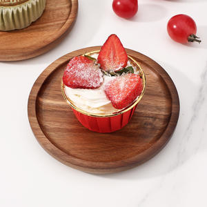 Juego de 6 Posavasos de Madera de Acacia <span class=keywords><strong>Cosen</strong></span>, Ecológicos, de Lujo, Antideslizantes, para el Hogar, Oficina, Decoración Navideña, Mesa de Centro, Escritorio - Product Image 4